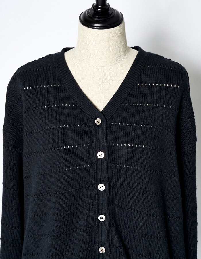 Bond Yarn Cardigan / black