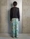 "Hidamari" Paint Trousers / blue