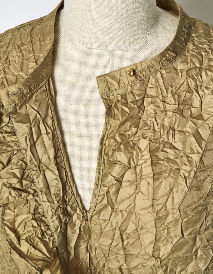 Catch Washer Cropped Tops / beige