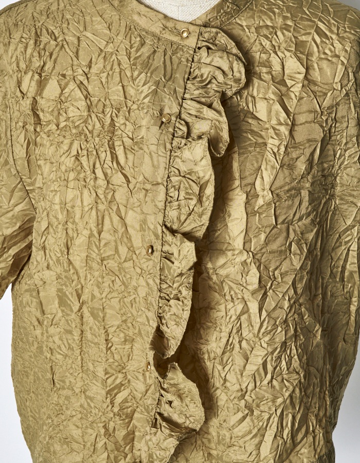 Catch Washer Cropped Tops / beige