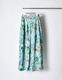 "Hidamari" Paint Skirt / blue