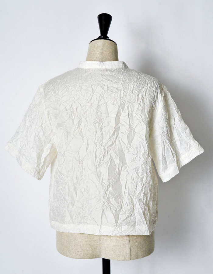 Catch Washer Cropped Tops / off white
