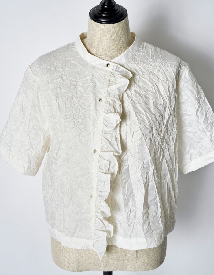 Catch Washer Cropped Tops / off white