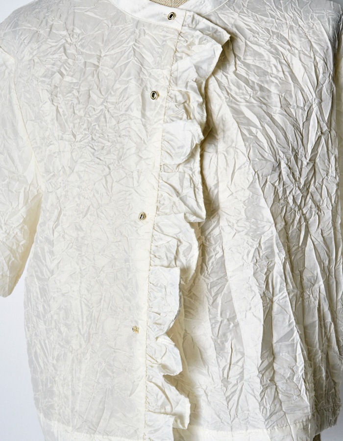 Catch Washer Cropped Tops / off white
