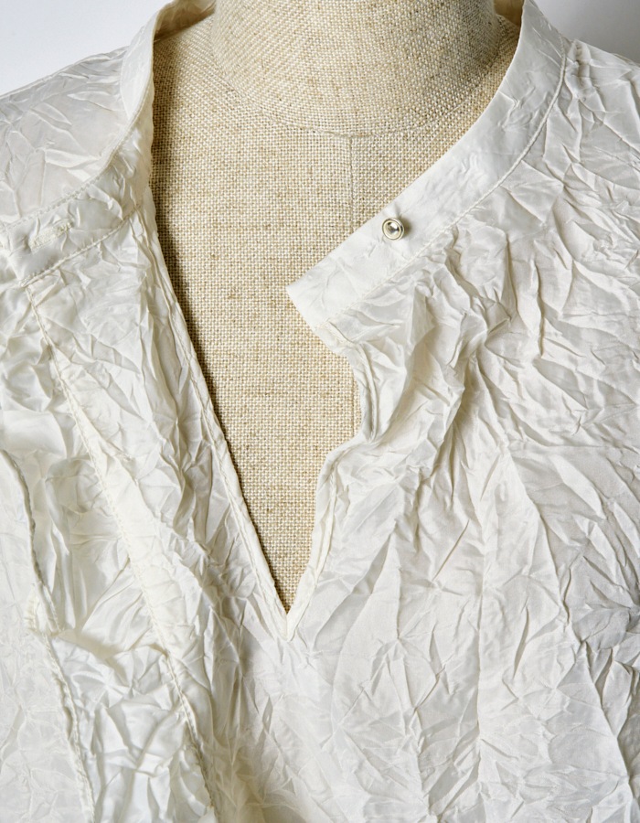 Catch Washer Cropped Tops / off white