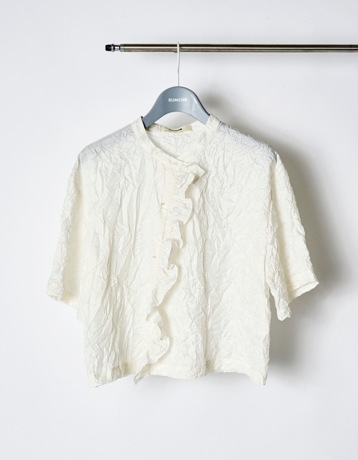 Catch Washer Cropped Tops / off white