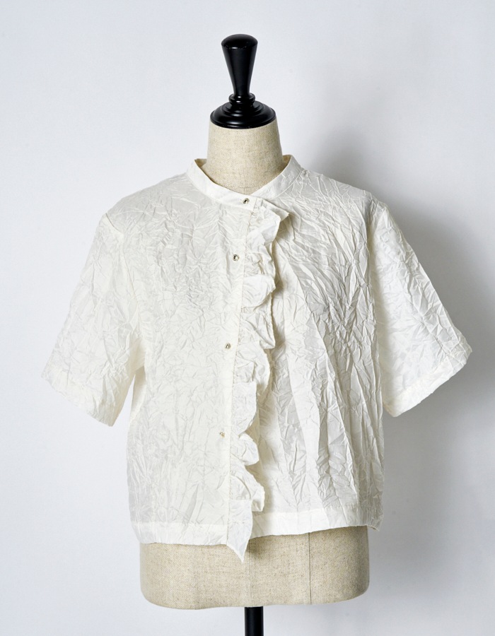 Catch Washer Cropped Tops / off white