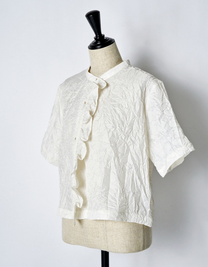 Catch Washer Cropped Tops / off white