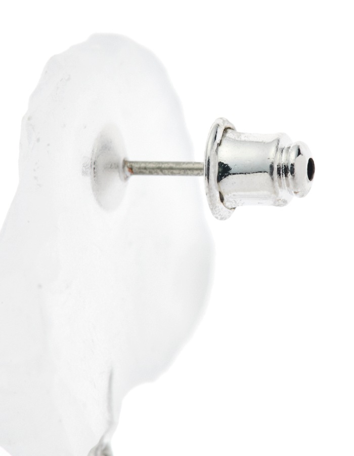 Cheese Pierced Earrings / clear