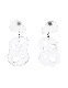 Cheese Pierced Earrings / clear