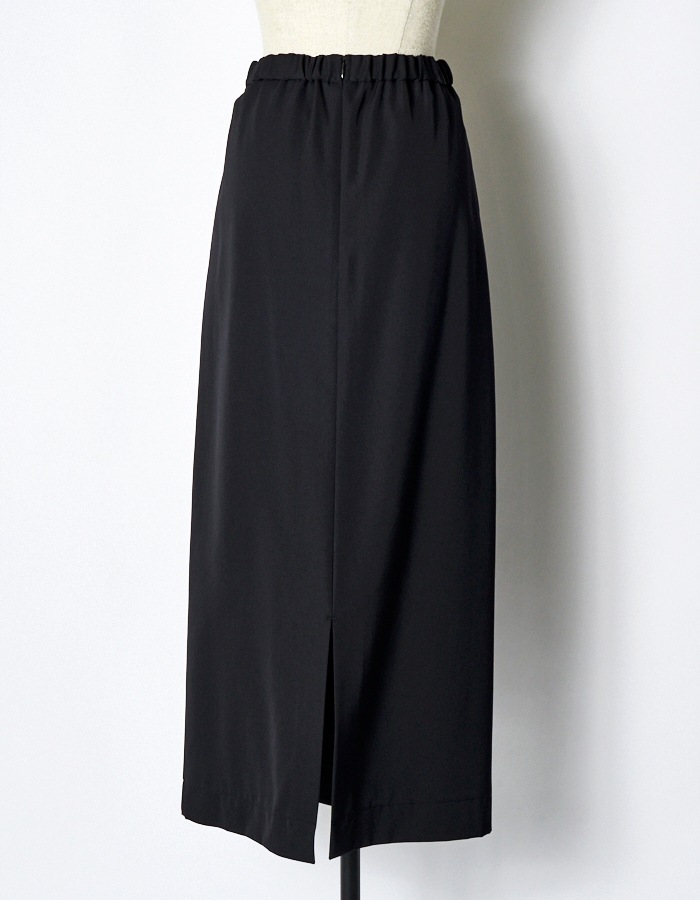 Inverted Pleats Skirt / black