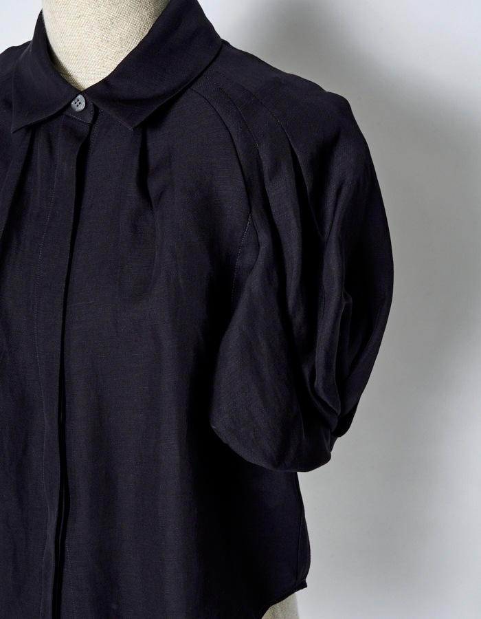 Ballon Sleeve Shirt / black