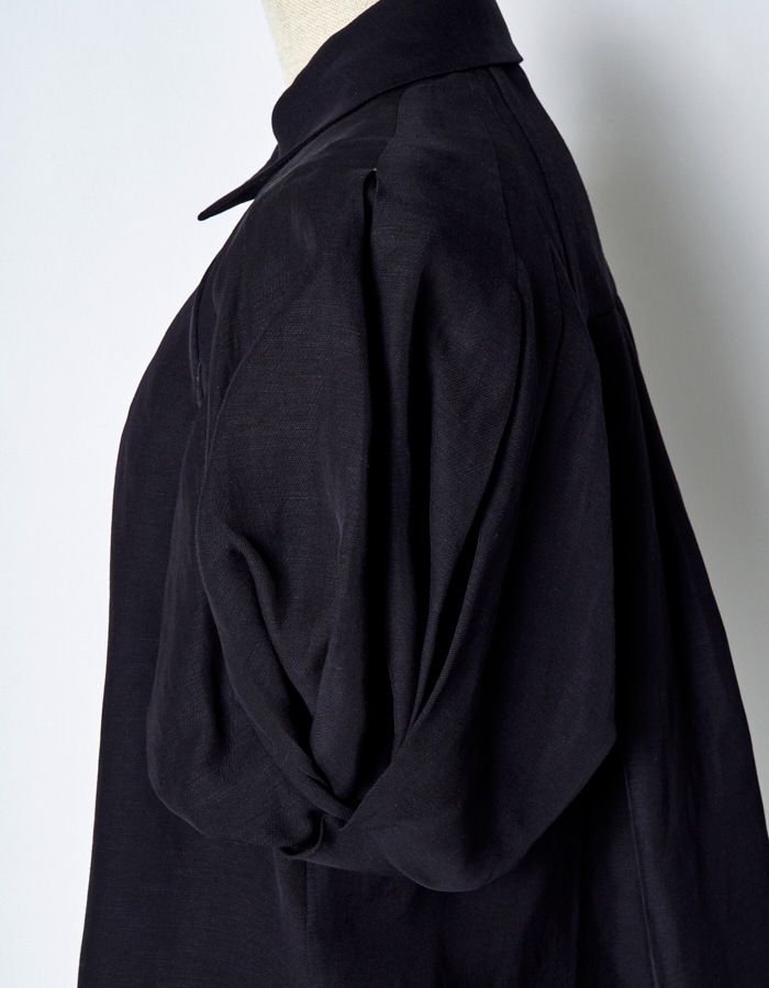 Ballon Sleeve Shirt / black
