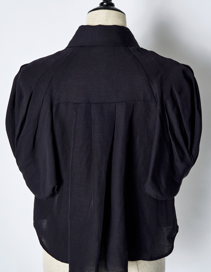 Ballon Sleeve Shirt / black