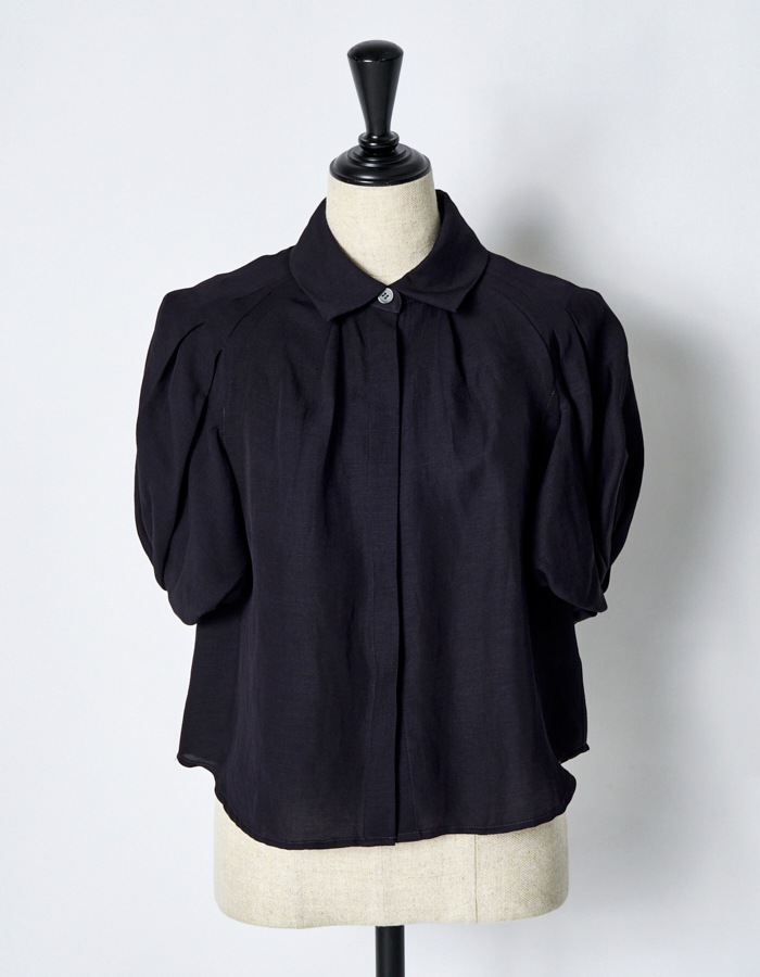 Ballon Sleeve Shirt / black
