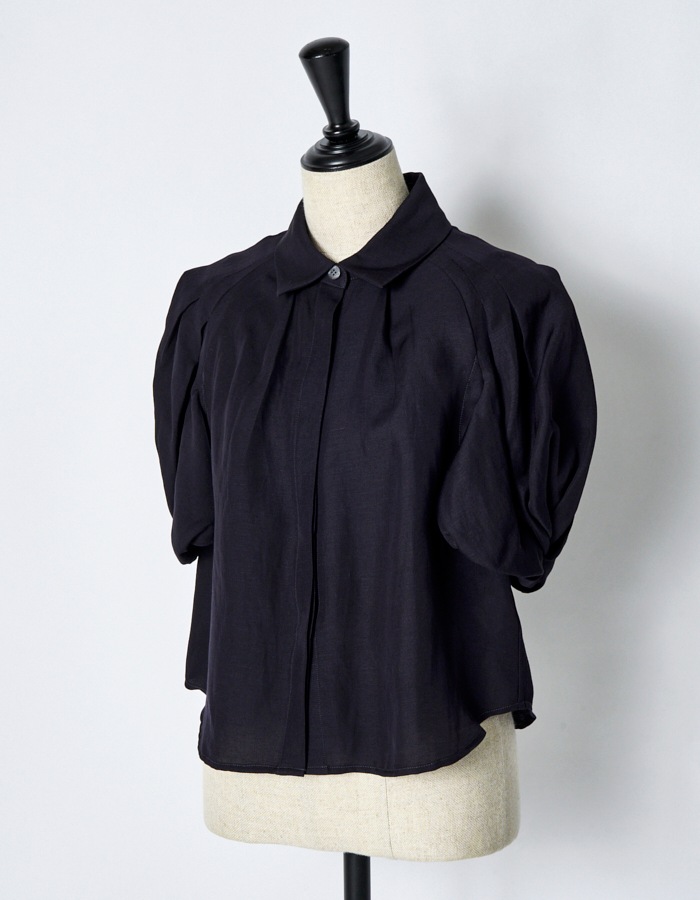 Ballon Sleeve Shirt / black