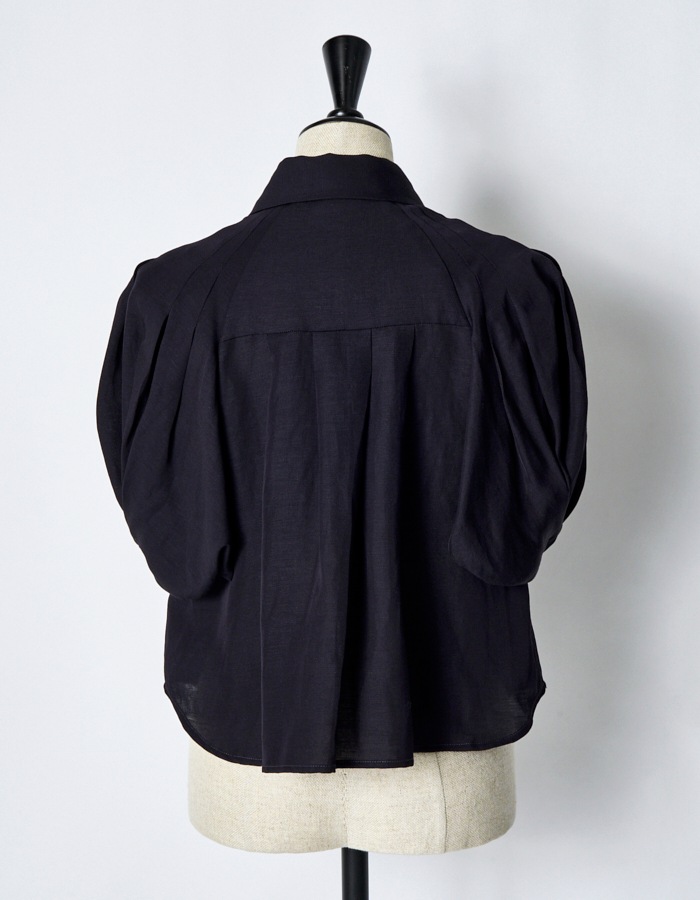 Ballon Sleeve Shirt / black