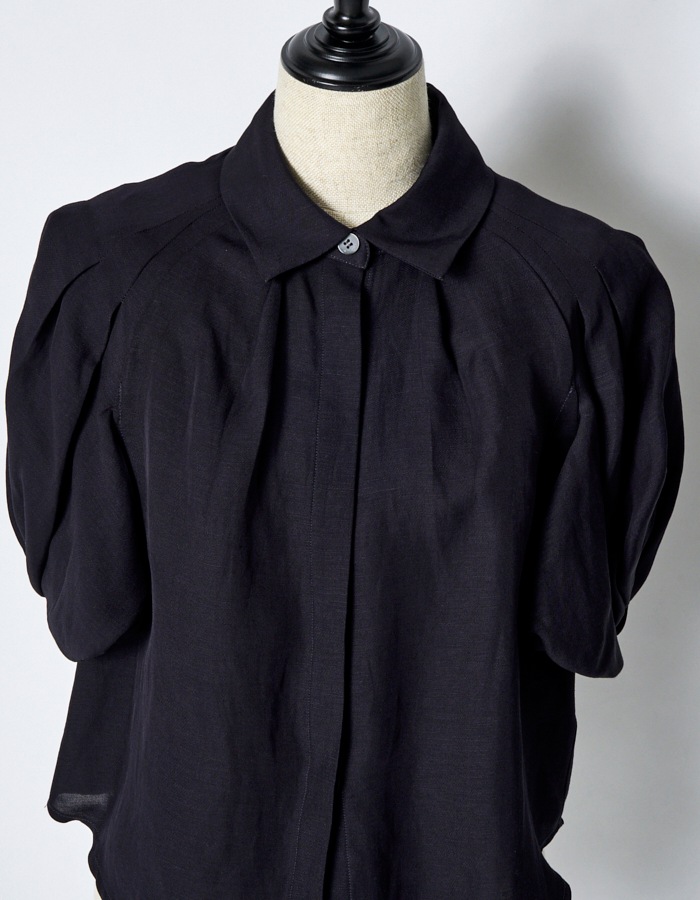 Ballon Sleeve Shirt / black