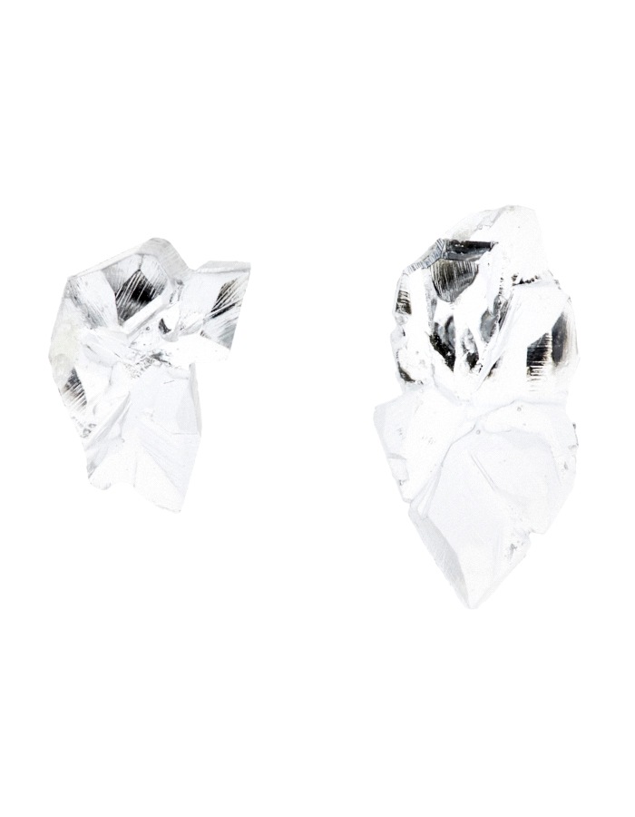 Ore Pierced Earrings / clear