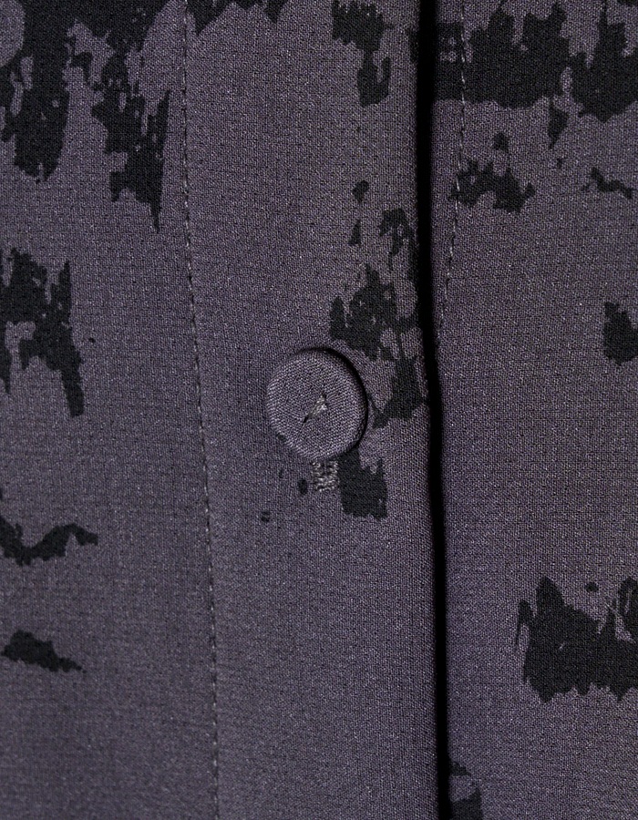 Abstract Paint Dress / charcoal gray