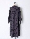 Abstract Paint Dress / charcoal gray