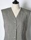 V-neck Straight Dress / gray