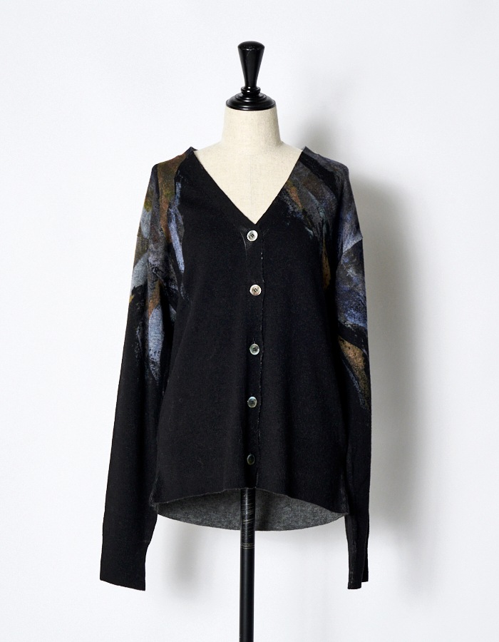 Wing Cardigan / navy