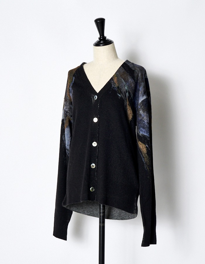 Wing Cardigan / navy