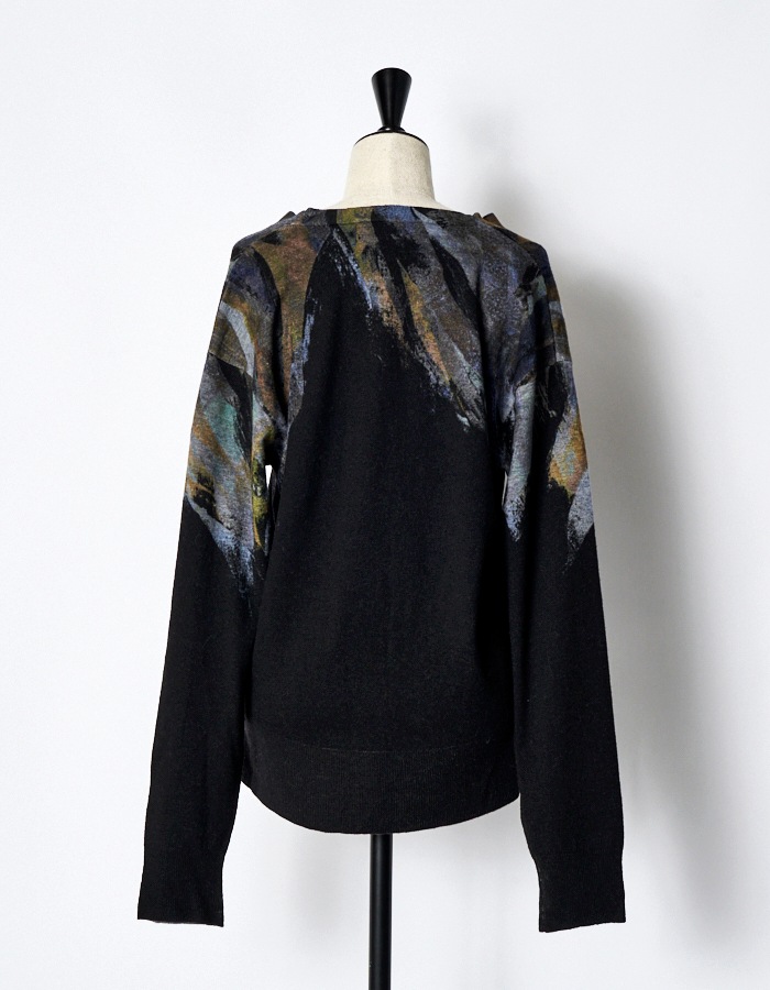 Wing Cardigan / navy