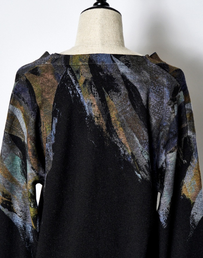 Wing Cardigan / navy