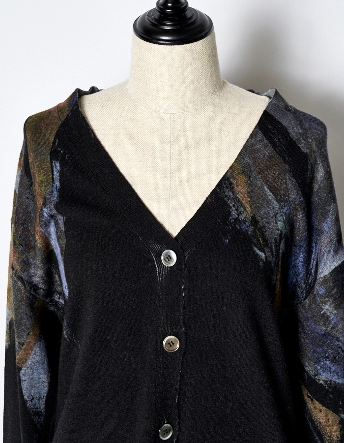 Wing Cardigan / navy