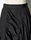 Typewriter Gathered Skirt / black