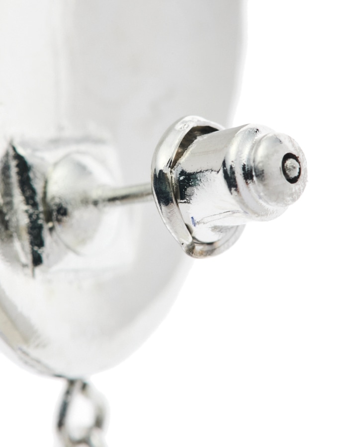 Pendulum Pierced Earrings / silver