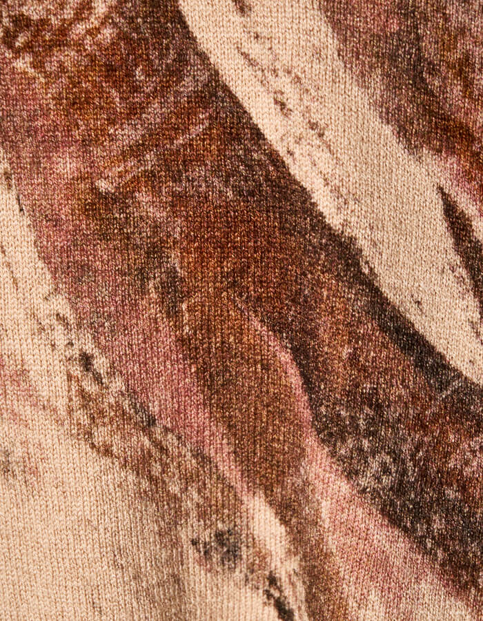 Wing Cardigan / pink beige