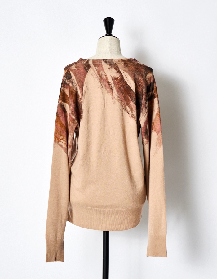 Wing Cardigan / pink beige