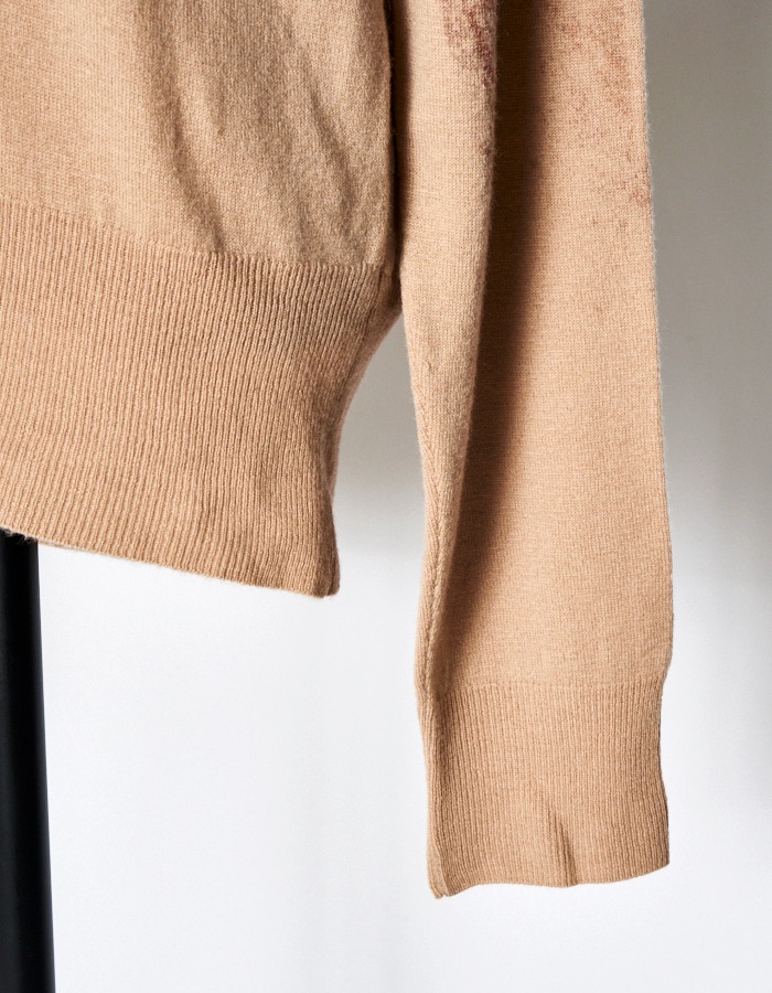 Wing Cardigan / pink beige