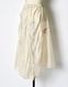 Sheer Gathered Skirt / ecru