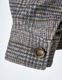 Check Sliver Knit Blouson / brown