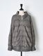 Check Sliver Knit Blouson / brown