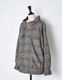 Check Sliver Knit Blouson / brown
