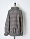 Check Sliver Knit Blouson / brown