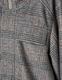 Check Sliver Knit Blouson / brown