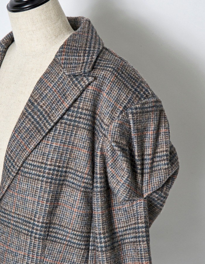Curiosity Check Jacket / brown