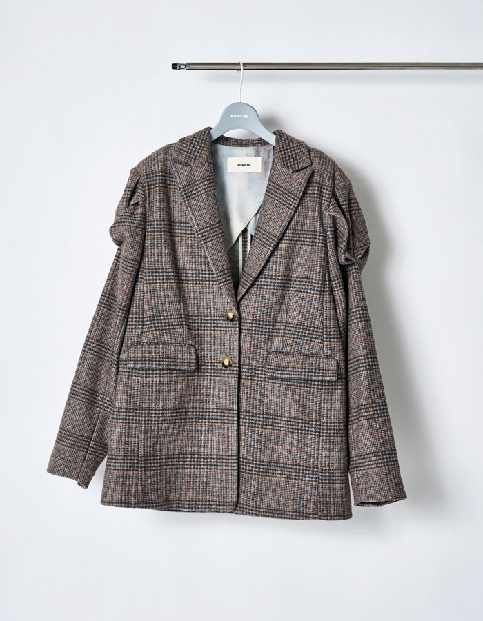 Curiosity Check Jacket / brown