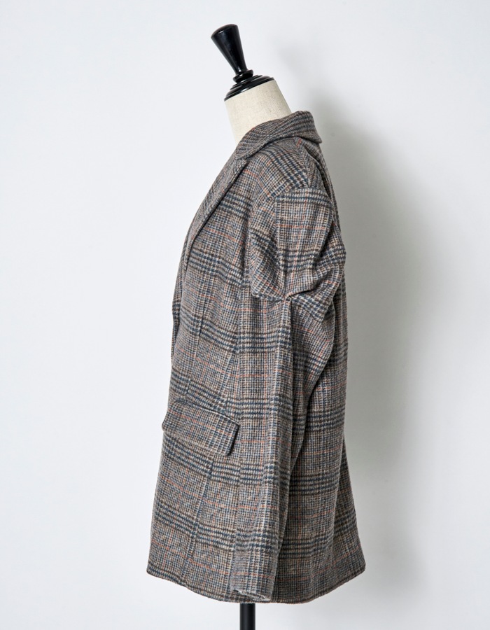 Curiosity Check Jacket / brown