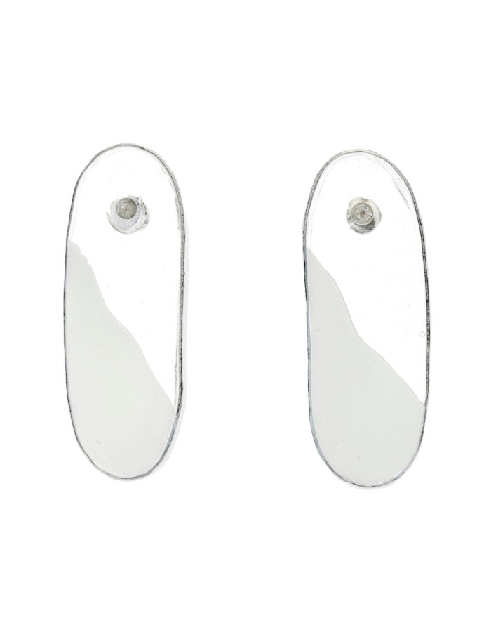 Mirror Pierced Earrings / clear
