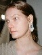 Mirror Pierced Earrings / clear