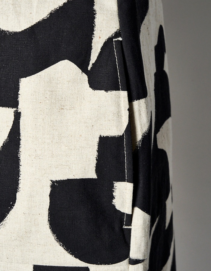 Original Graphic Dress / beige