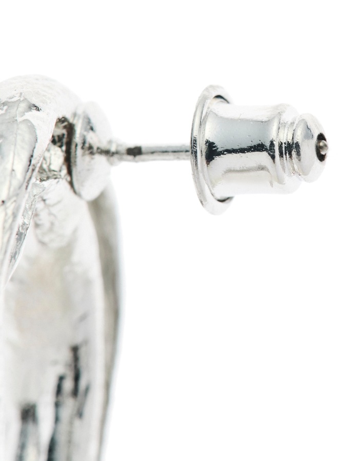 Painted Pierced Earrings / white