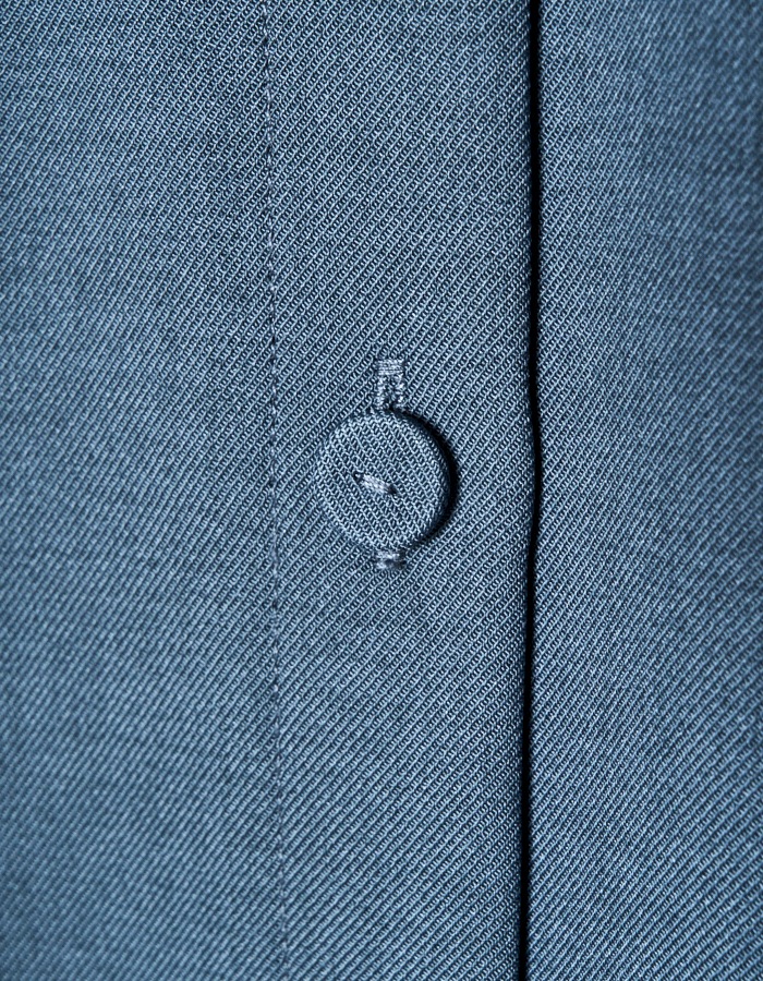 Landscape Embroidery Dress / blue